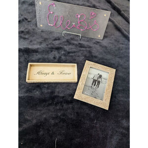 Roman Inc. Beige "Always & Forever" Tray & Wedding Frame One Size